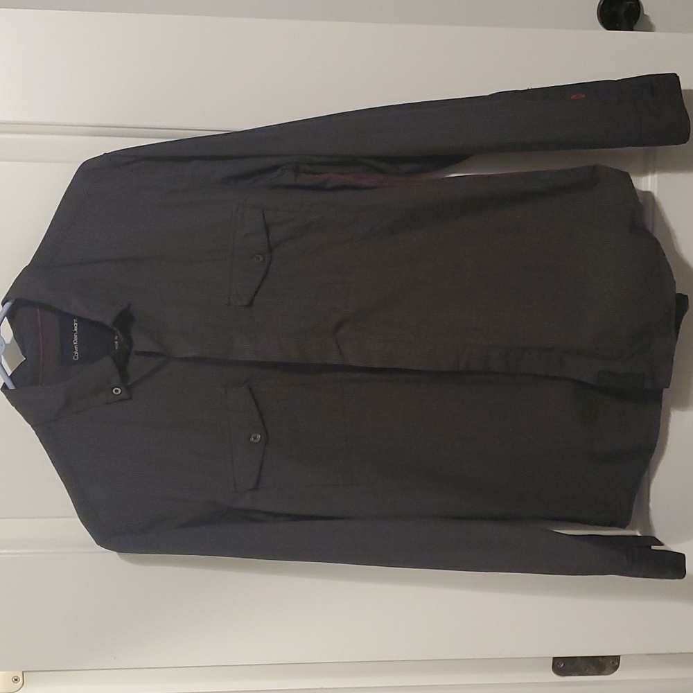 Calvin Klein Long Sleeve Medium Black Shirt